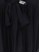 Elisabetta Franchi Silk shirt with body detail - Nero