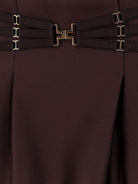 Elisabetta Franchi Satin mini skirt - Cacao