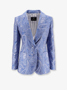 Etro Silk blend single-breasted blazer - Multicolore