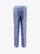 Etro Trousers with iconic print - Blu