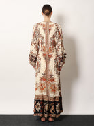 Farm Rio Majestic Maxi Dress - Majestic Garden Sand