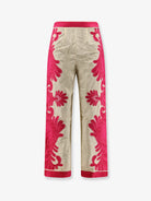 Farm Rio Linen and viscose blend trousers - Springarabescpink