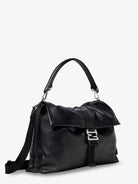 Fendi Fendi Flux Maxi Messenger leather crossbody bag - Nero+Palladio