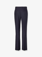 Fendi Trousers Wool Tonal Stitching - Abisso