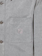 Fendi Jacket Denim Stone Bleached - Grey