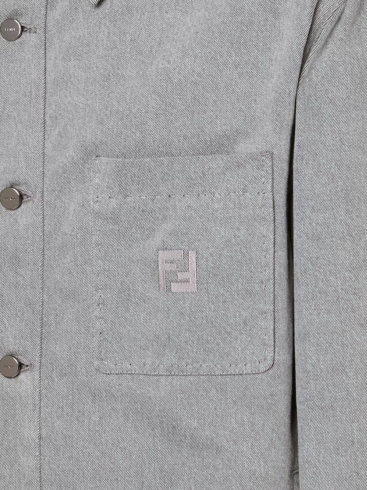 Fendi Jacket Denim Stone Bleached - Grey