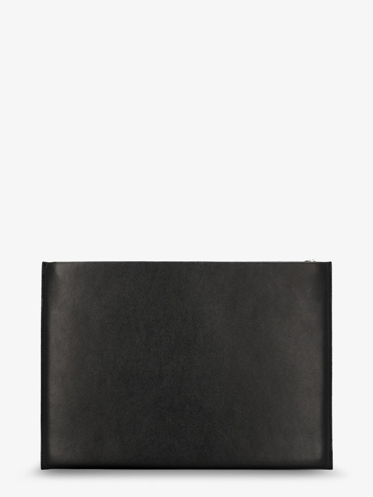 Givenchy Leather clutch bag with lettering logo on the front - Black