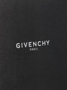 Givenchy Leather clutch bag with lettering logo on the front - Black