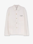 Givenchy Denim jacket with iconic lettering logo on the front - White