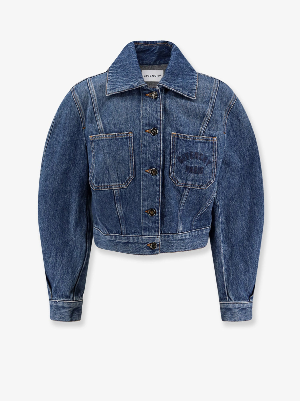 Givenchy Denim Jacket with Logo embroidery - Medium Blue