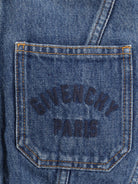Givenchy Denim Jacket with Logo embroidery - Medium Blue