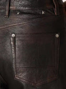 Golden Goose Deluxe Brand Peg leather trousers - Port Royale