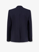 Gucci Gucci pinstripe wool single-breasted blazer - Blue Grey