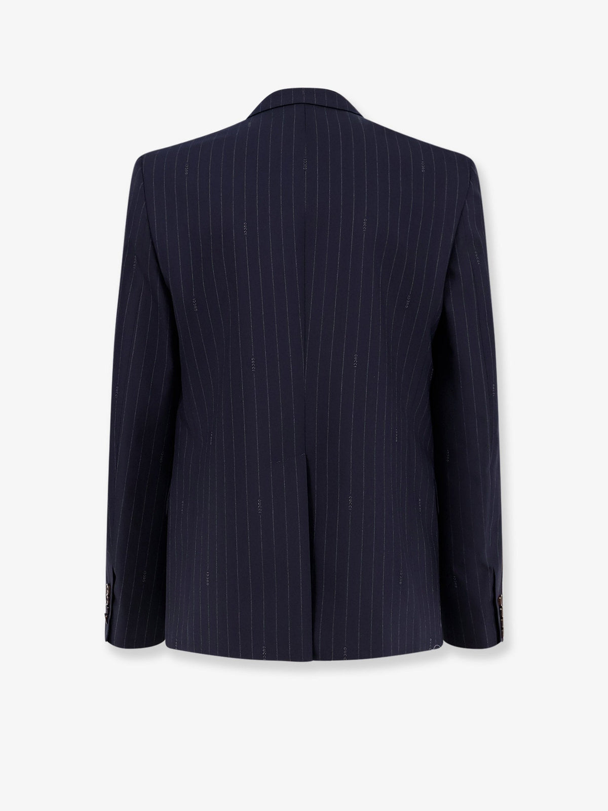 Gucci Gucci pinstripe wool single-breasted blazer - Blue Grey