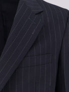 Gucci Gucci pinstripe wool single-breasted blazer - Blue Grey