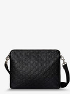 Gucci GG Emblem leather crossbody bag - Grey