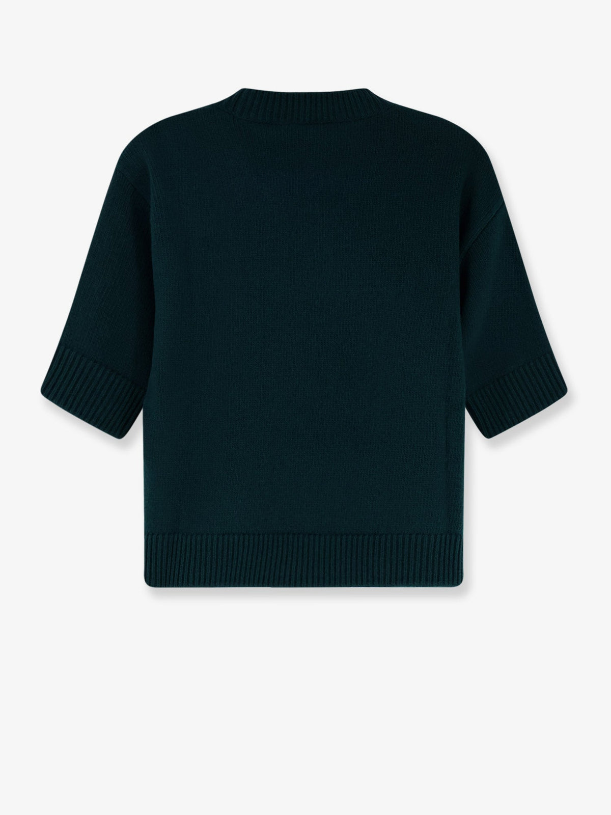 Gucci Wool sweater with frontal logo embroidery - Pine Green