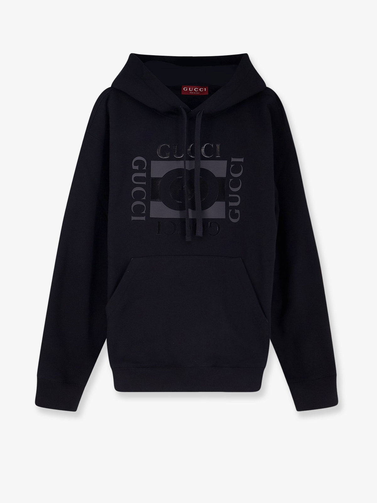 Gucci Cotton sweatshirt with GG Incrocio print - Black Mc