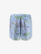 Gucci Printed silk shorts - Azure Ivory Mc