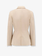 Lemaire Single-breasted wool and viscose blazer - Beige