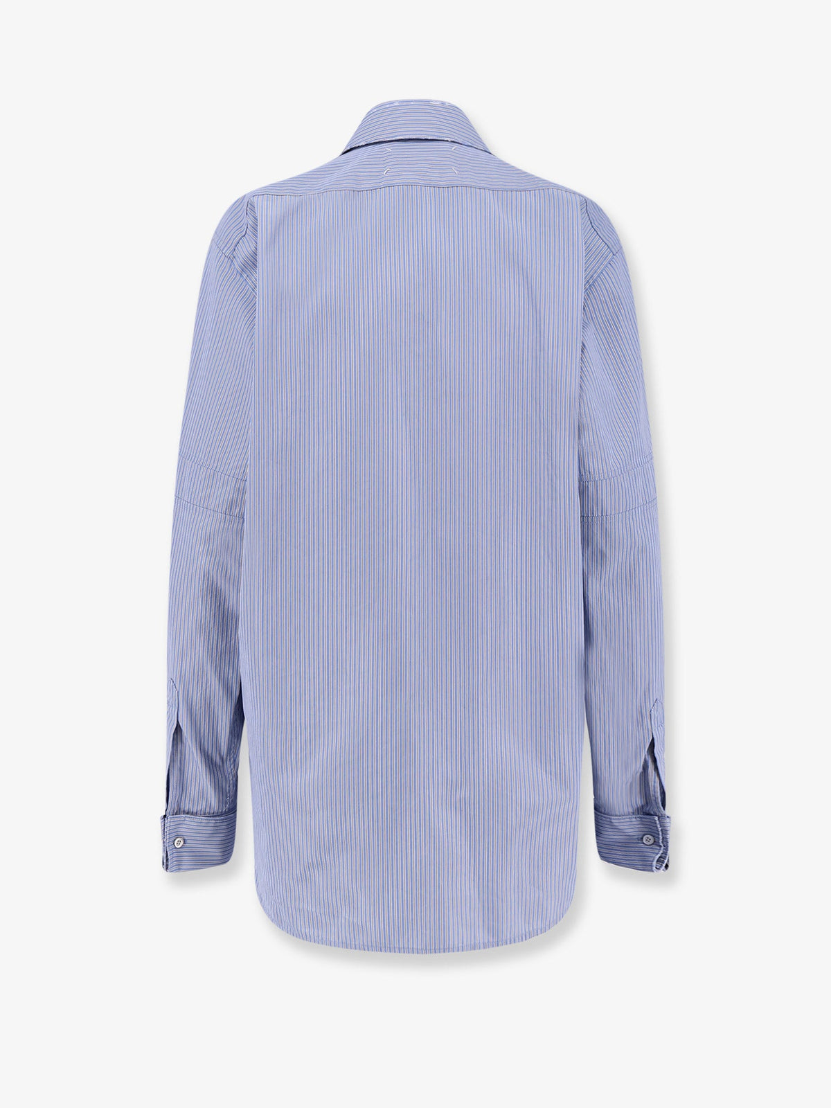Maison Margiela Striped cotton shirt - Light Blue Grey