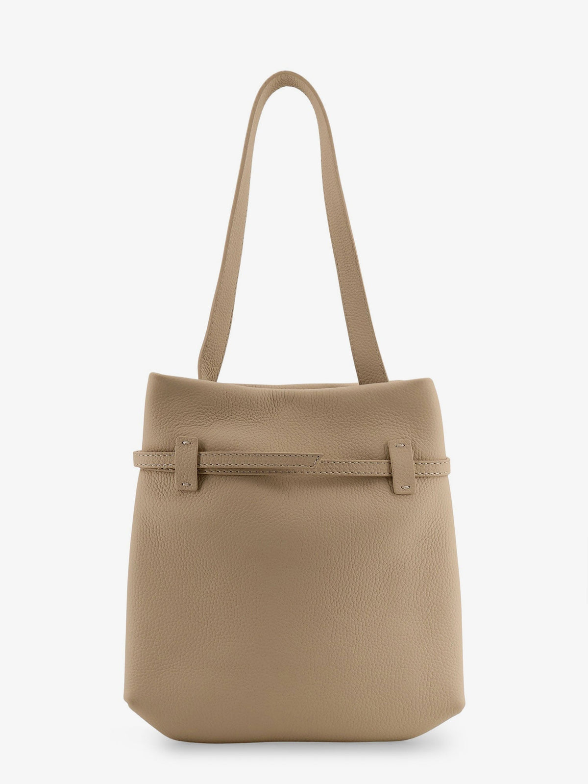 Manu Atelier Mini Tote du Jour leather shoulder bag - Vanilla