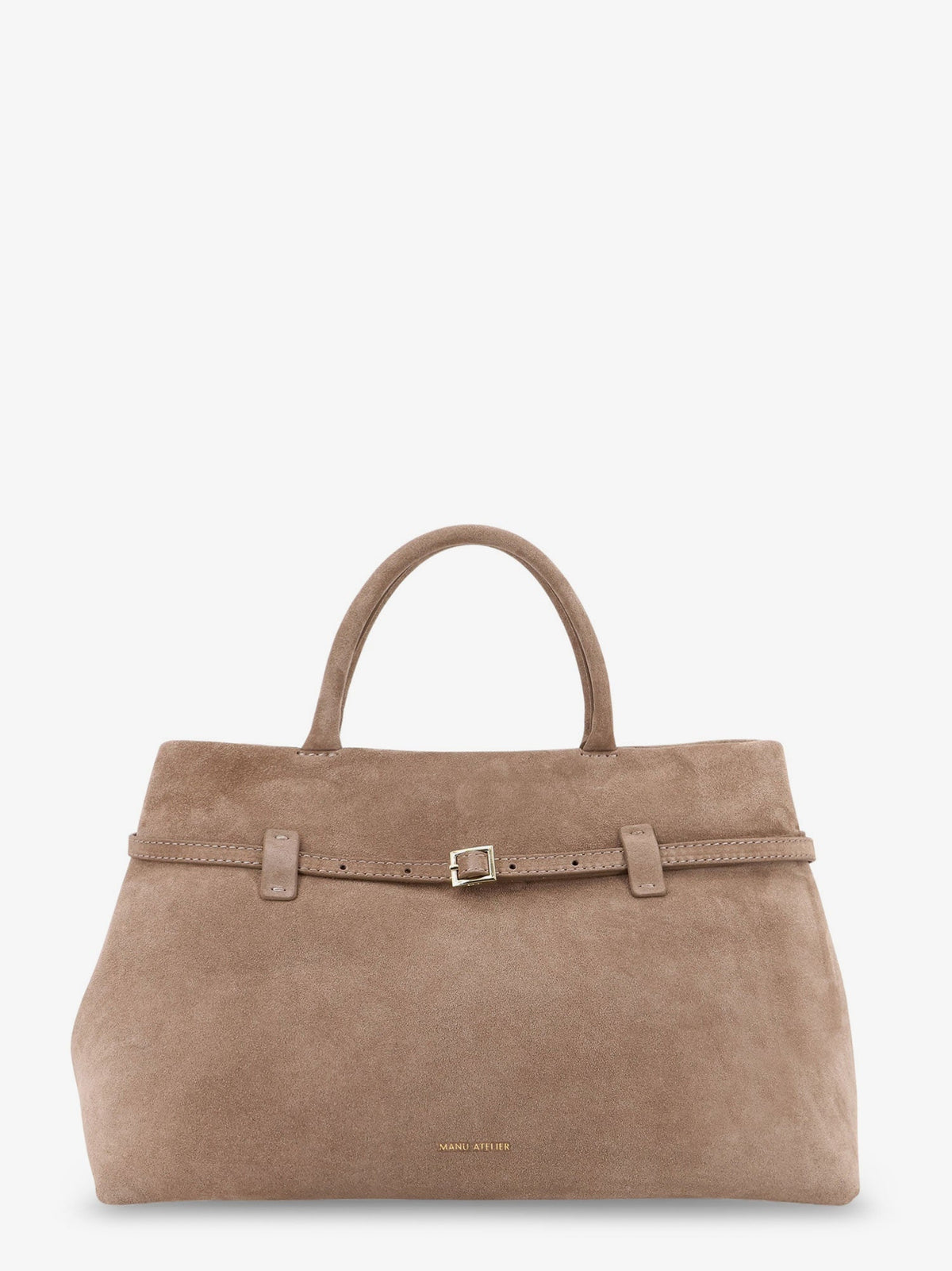 Manu Atelier Le Cambon 35 suede shoulder bag - Sughero