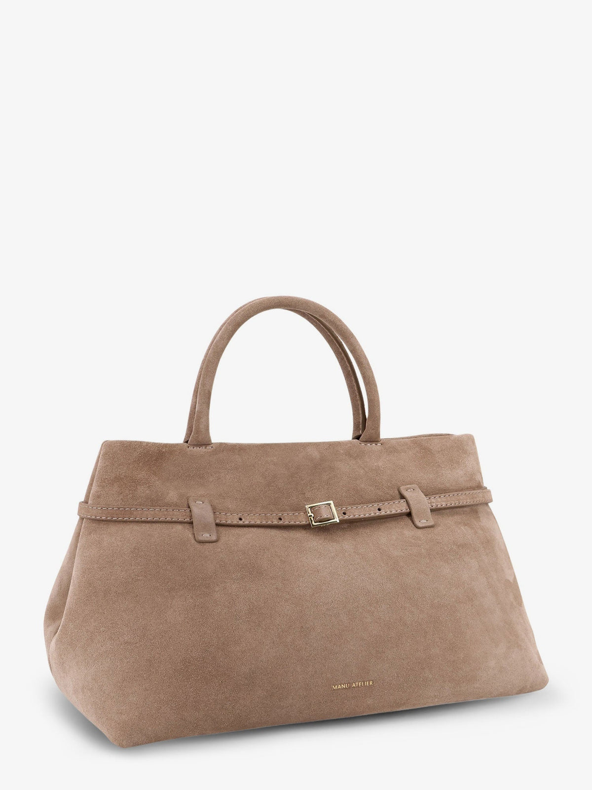 Manu Atelier Le Cambon 35 suede shoulder bag - Sughero
