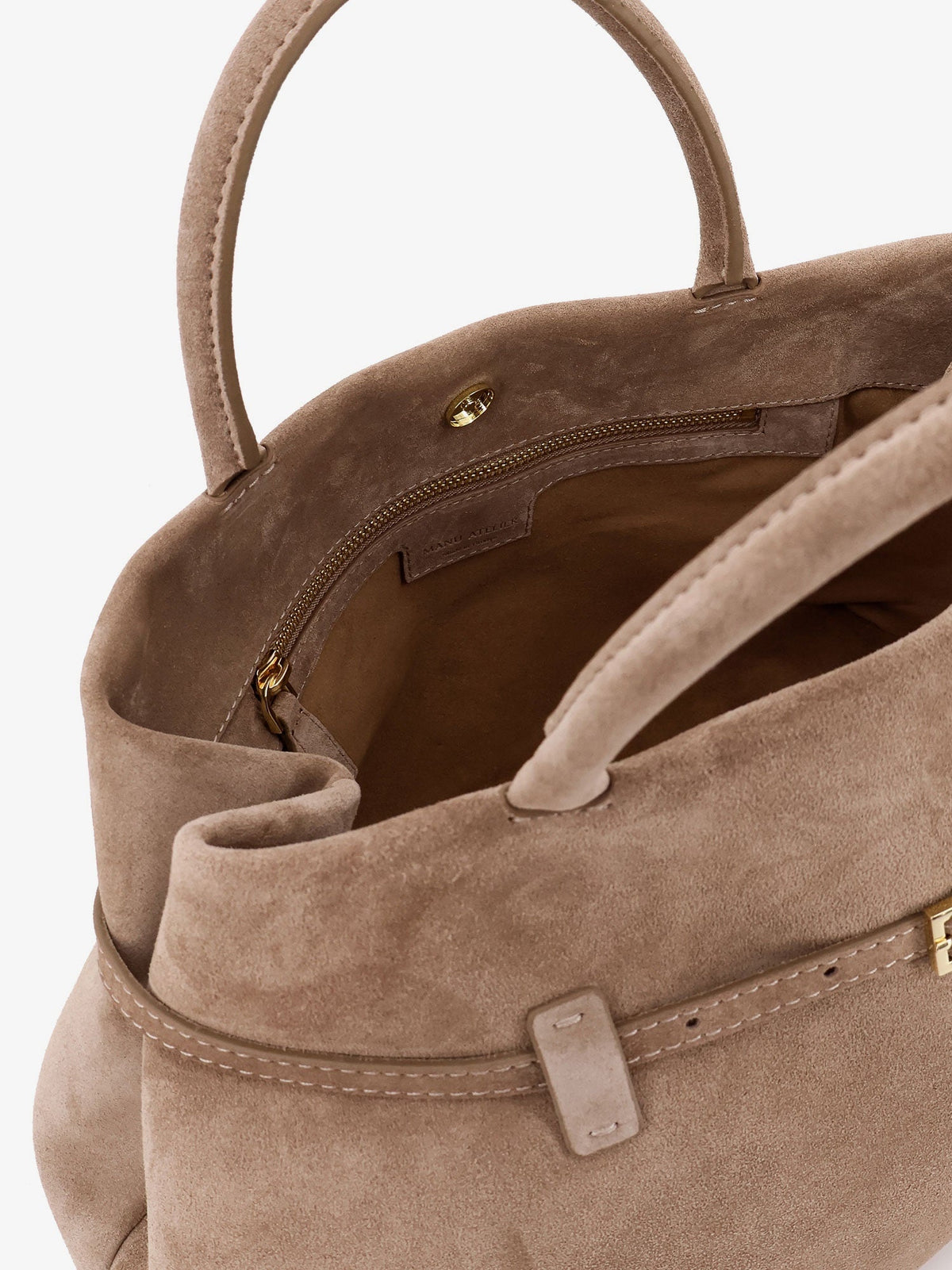 Manu Atelier Le Cambon 35 suede shoulder bag - Sughero