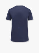 Max Mara Nerina cotton t-shirt with Max Mara embroidery - Blu