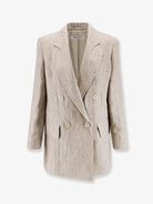 Max Mara Mxmolimpia linen blazer - Beige