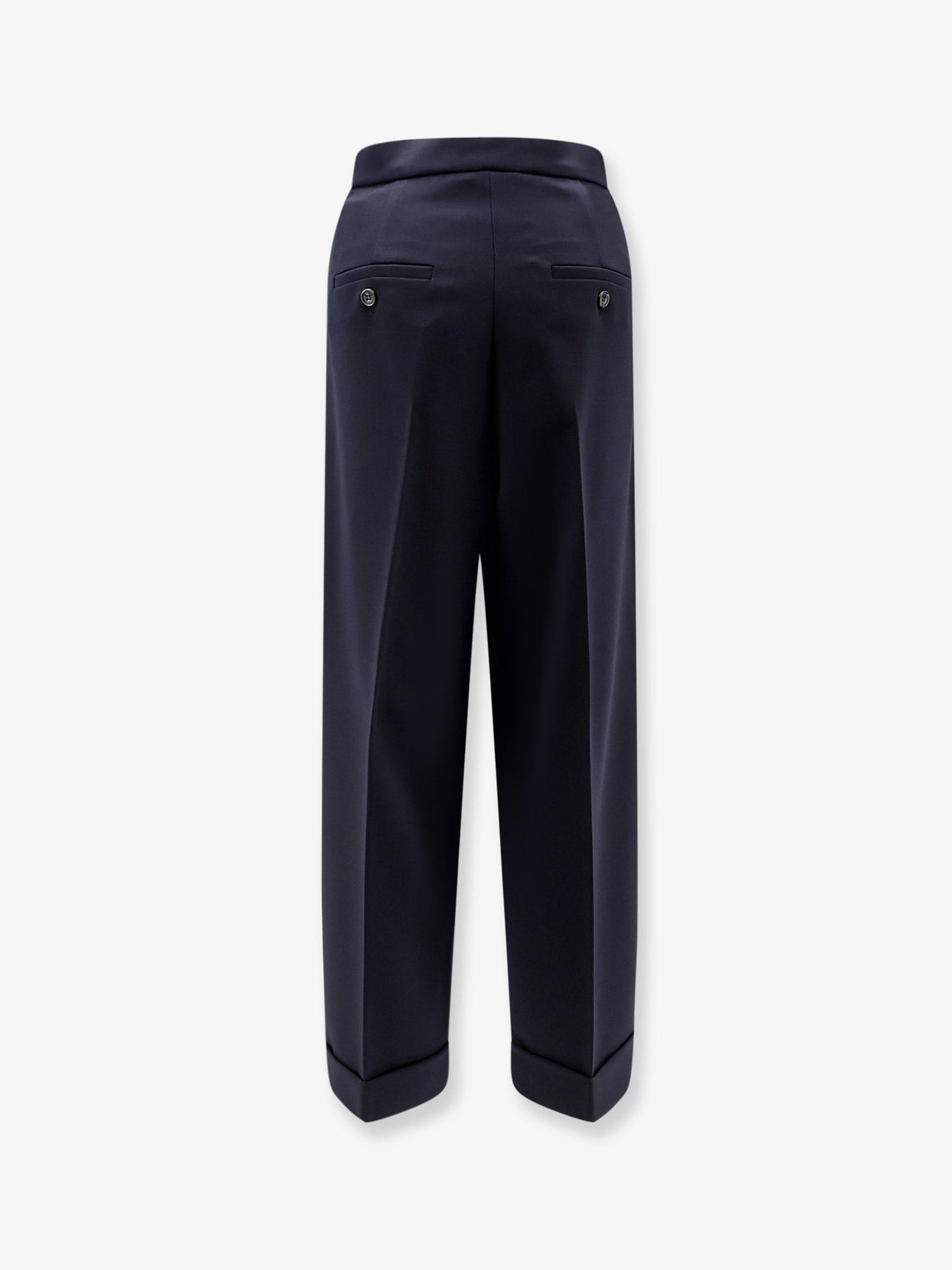 Max Mara Mxmrugiada virgin wool trousers - Blu Marino