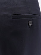 Max Mara Mxmrugiada virgin wool trousers - Blu Marino