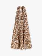 Max Mara Mxmebella printed cotton dress - Caramello