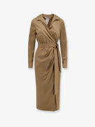 Max Mara Mxmbeta cotton blend dress - Deserto