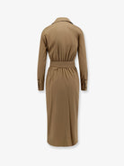 Max Mara Mxmbeta cotton blend dress - Deserto