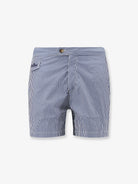 MC2 Saint Barth Harrys nylon swim shorts with striped print - Celeste