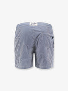 MC2 Saint Barth Harrys nylon swim shorts with striped print - Celeste