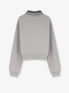 Miu Miu Mélange cotton sweatshirt - Grigio