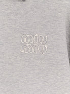 Miu Miu Mélange cotton sweatshirt - Grigio