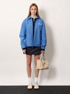 Miu Miu Technical fabric jacket - Pervinca