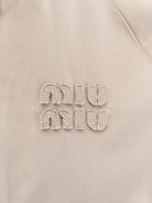 Miu Miu Old Twill Jacket - Kakiverde