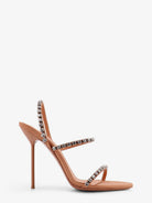 Paris Texas Lidia satin sandals with crystal detail - Amber