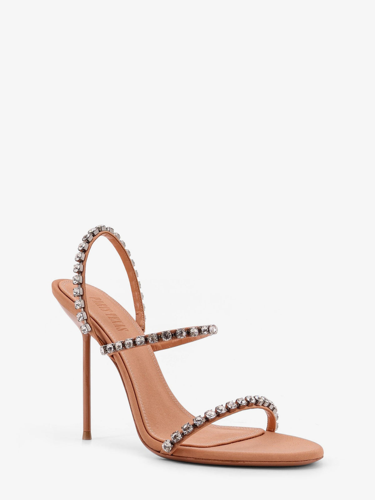 Paris Texas Lidia satin sandals with crystal detail - Amber