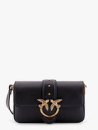 Pinko Mini Love Bag leather crossbody bag - Nero