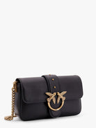 Pinko Mini Love Bag leather crossbody bag - Nero