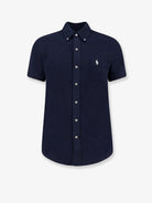 Polo Ralph Lauren Cotton shirt with front embroidered logo - Aviator Navy
