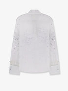Retrofete Eugenia shirt with all-over rhinestone details - Seychelles
