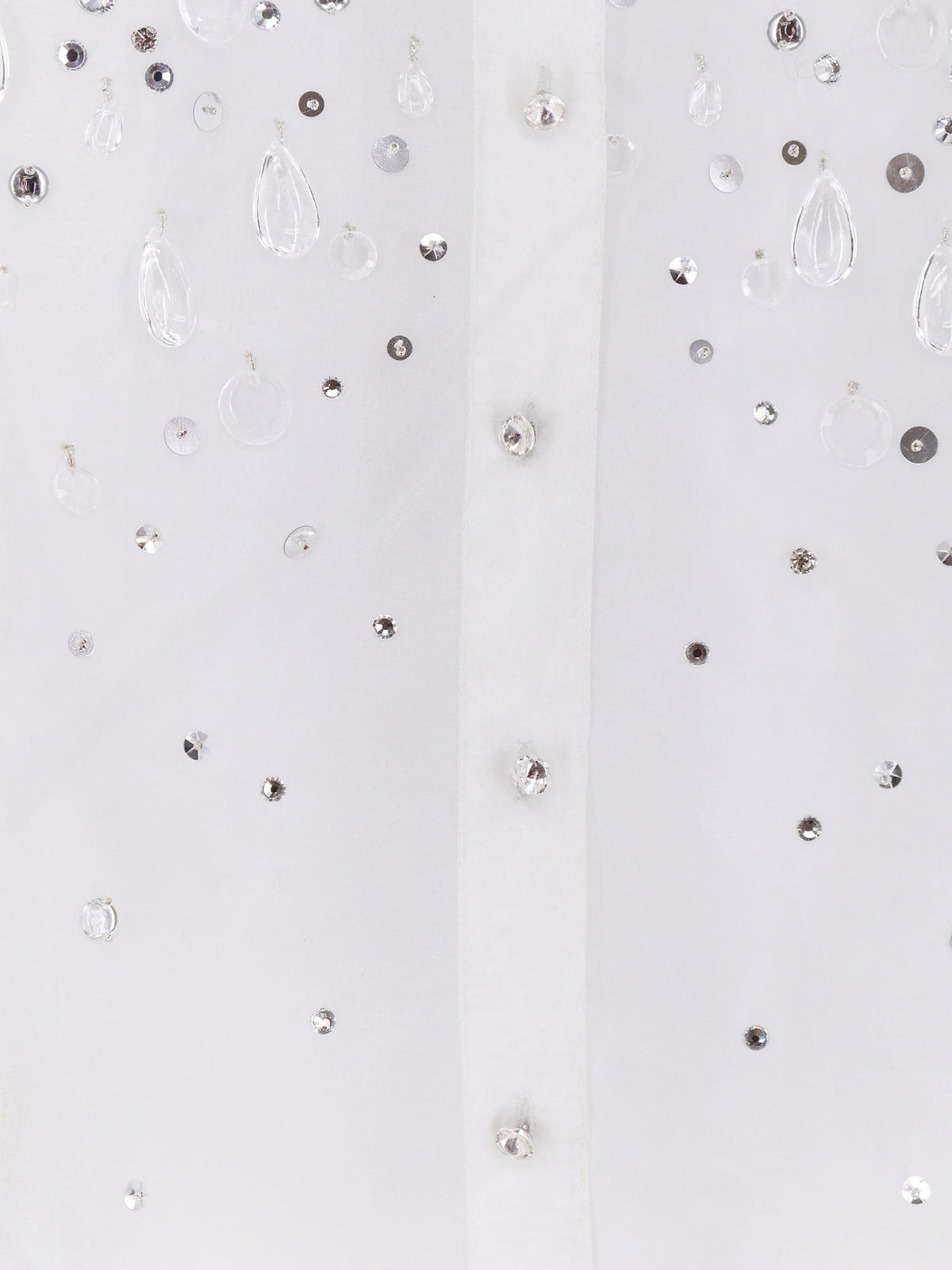 Retrofete Eugenia shirt with all-over rhinestone details - Seychelles