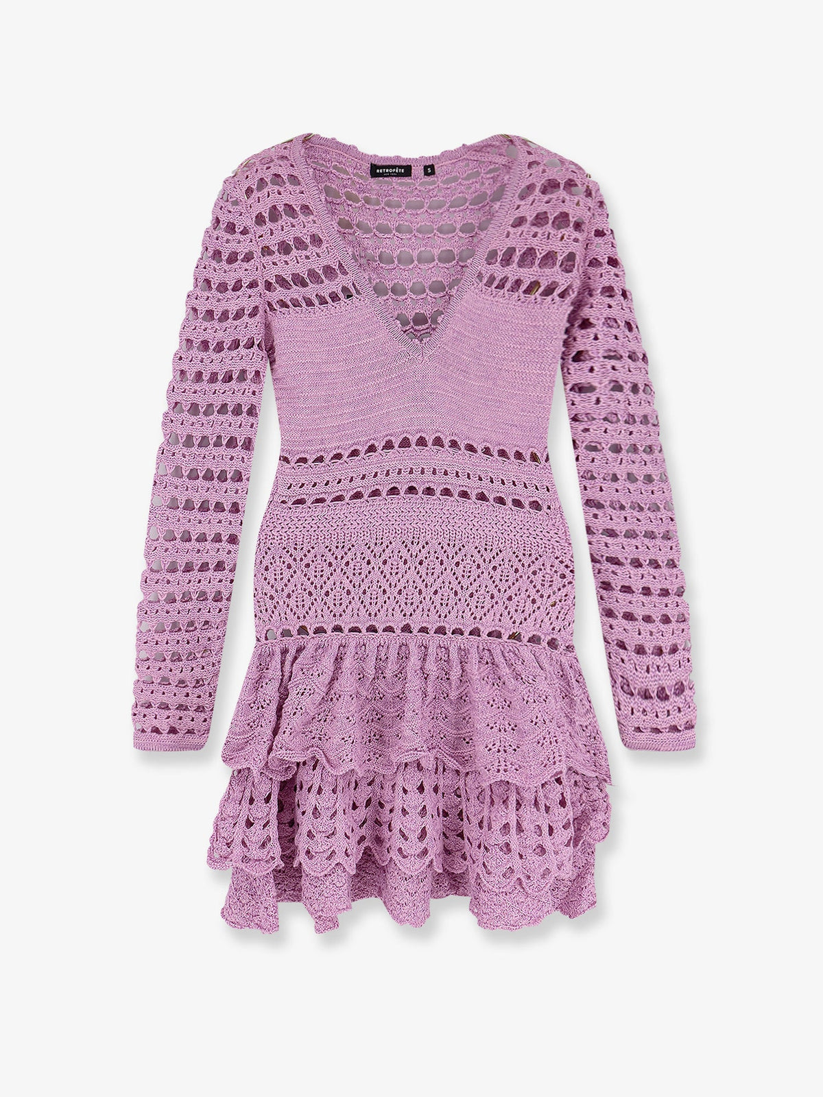 Retrofete Lujan mini dress - Metallic Lavande